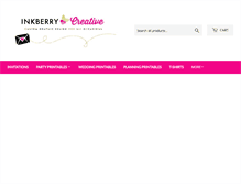 Tablet Screenshot of inkberrycreative.com